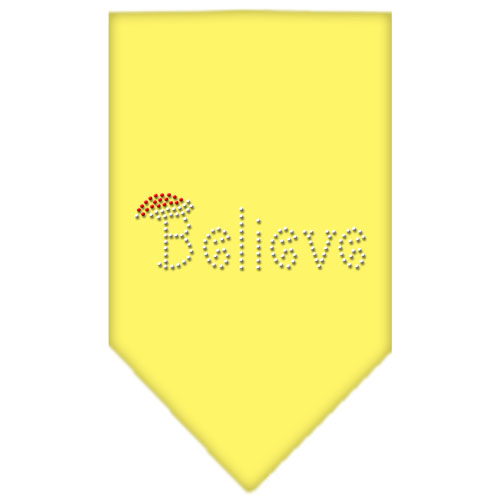 Believe Rhinestone Bandana Yellow Small